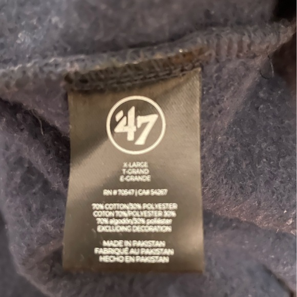 47 Brand Baseball Hall of Fame Full Zip Sweatshirt XL - Picture 3 of 12